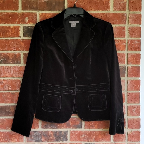 Ann Taylor Jackets & Blazers - Ann Taylor Black Velvet Jacket Size 4